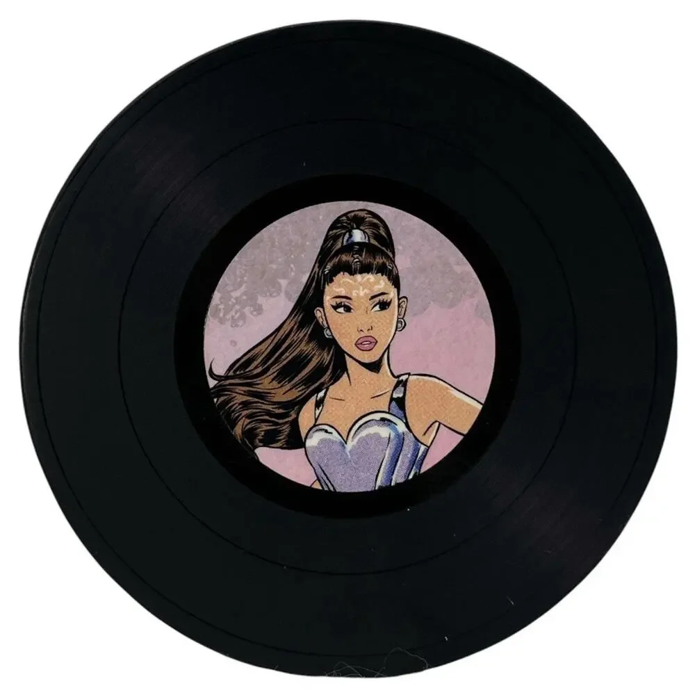 Ariana Grande Vinyl Record Coaster Set 6‑pc Limited Edition NEW No Box
